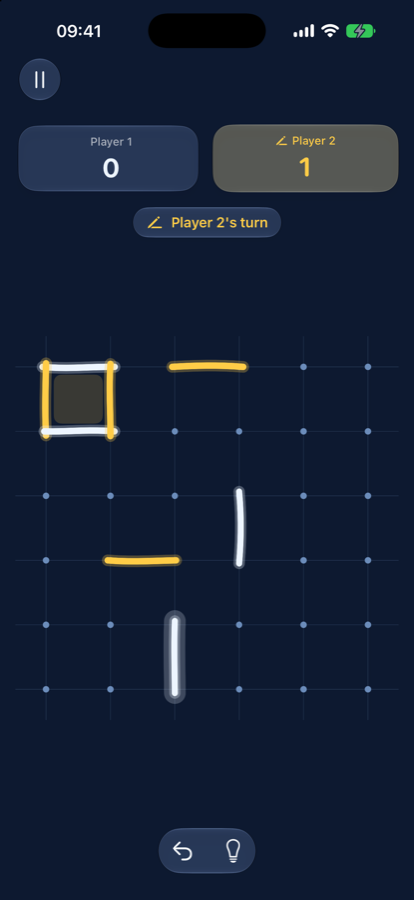 The same game on the Blueprint dark theme